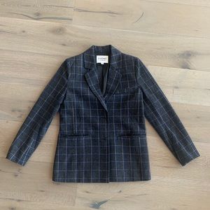 EVIDNT Los Angeles XS windowpane blazer